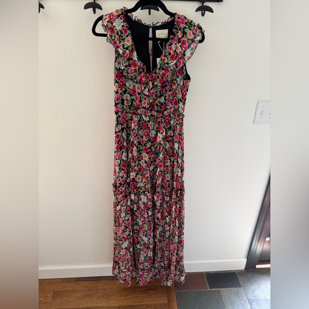 Sezane Floral Maxi Dress NWT